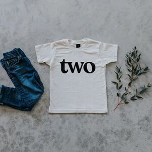 Organic Cotton White Tee - TWO